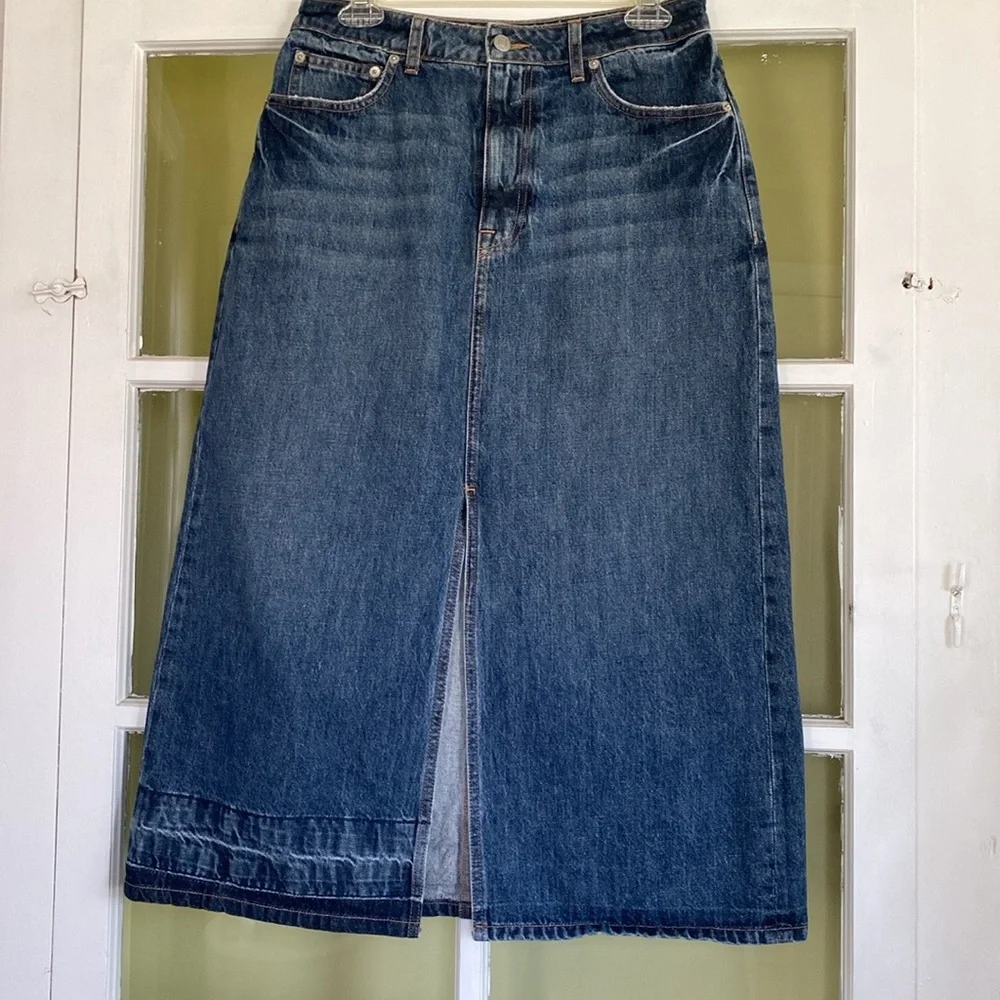 Simkhai Denim Midi/Maxi Skirt, size M - Picture 5 of 13